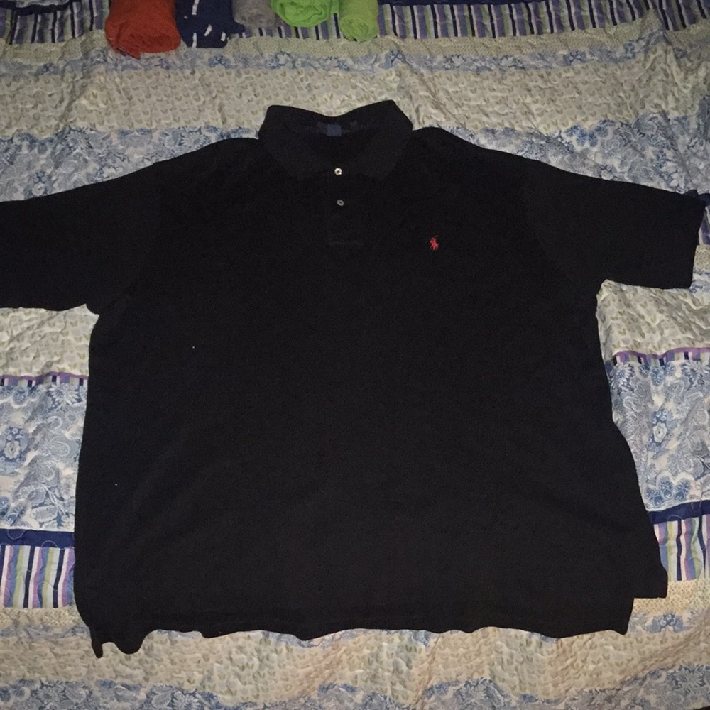 Black Polo shirt (ALWAYS OPEN TO OFFERS)
